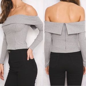 Peyton off-the-shoulder sweater